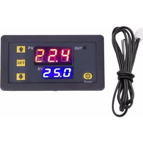 W3230 Temperature Controller DC 12V, 24V, 220V Thermostat Dual LED Digital Temperature Regulator Detector Temp Meter Heat Cooler