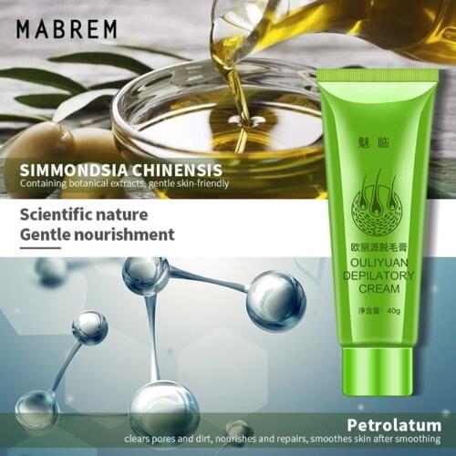 Hair Removal Cream Painless Hair Remover for Armpit Legs and Arms Skin Care Body Depilatory Cream 40g Fits Men Women 27RC