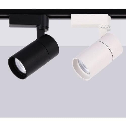 LukLoy Led Adjustable Illumination Angle Track Spotlight Clothing Store 30W Ceiling Down Light COB Wall Mounted Mall Lighting
