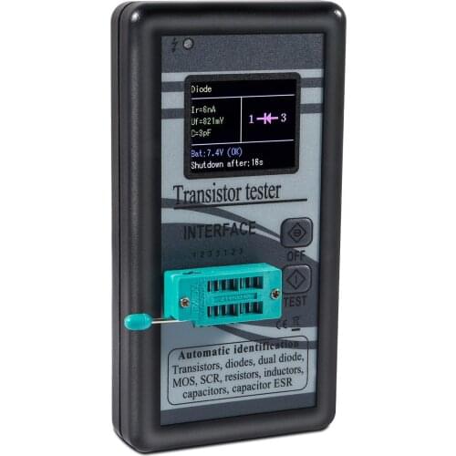M328 Multi-Purpose transistor tester Components Tester Diode Triode Capacitance Inductance Multimeters