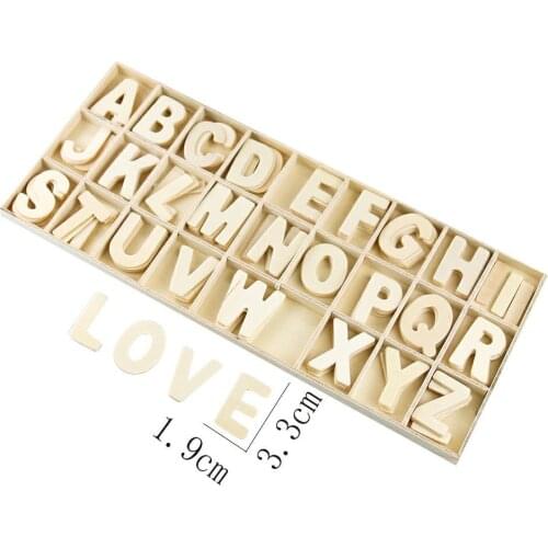 Wood Color 26 English Letters Children Early Educational Toy DIY Hotel Wedding Festival Decoration Shooting Props Accessory