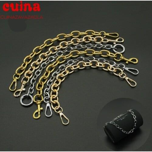 New O Shape Bag Chain Metal Replacement Purse Chain Shoulder Crossbody Bag Strap For Cluth Small Handbag Handle Diy Fashion
