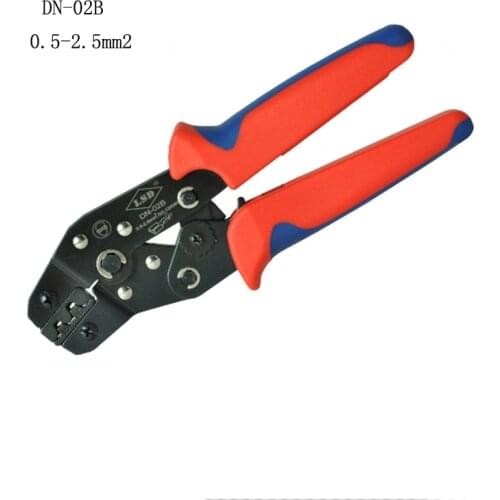 Wire crimping tube terminal crimping tool 0.5-6mm2 Cable cold pressed pre-insulated sleeve press plier hand clamp tool