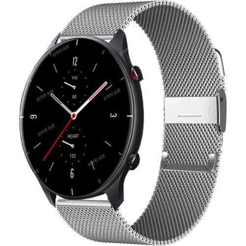 Metal Bracelet Strap For xiaomi Amazfit Bip Strap Bips watchband For Huami Amazfit Pace GTS GTR 42 47 MM GTR 2E Stratos 2 Strap