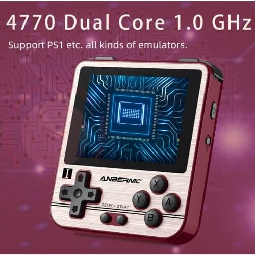 RG280V ANBERNIC Retro Game Console RK3326 PS1 Open Source System 2.8inch Portable Handheld Game Console Children Gift