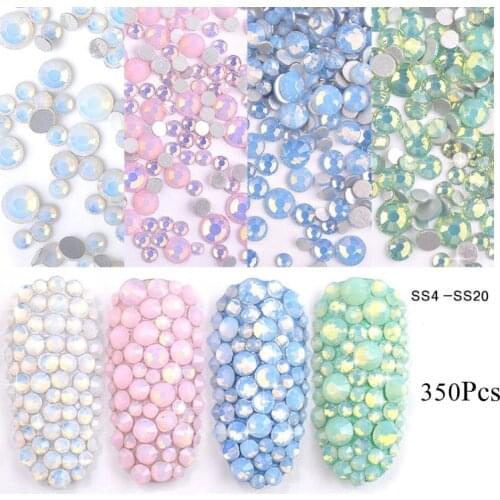 Nail Art Rhinestone Mix SS4-SS20 Size Pearl Flatback Crystal Nail Rhinestones For Nails Art 3D Decorations