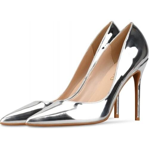 2019 New Pointed Toe Women Pumps Sheepskin Leather Office Career Women Shoes Thin Heels Stilettos Big Size Shoes Lady H0016