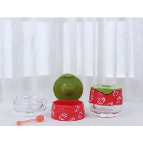 1pcs Cute Lipstick Bottle Strawberry Lipstick Container Case Empty Cosmetic Container for Lip Mask Concealer Lip Balm