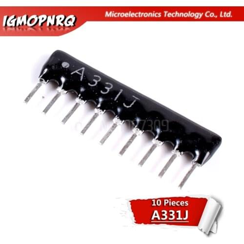10pcs DIP exclusion 9pin 330 ohm A331J A331 330R 9A331 Network Resistor array