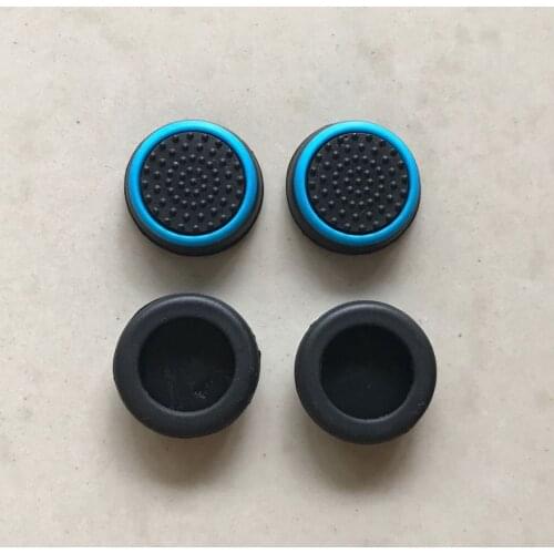 100pcs/lot for ps2 for ps3 for ps4 for xboxone controller gamepad silicon cap black with color circle