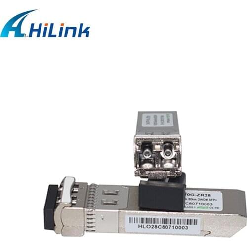 10GBASE-ZR Duplex LC 10G C17/C18/C19/C61 80km DOM DWDM SFP