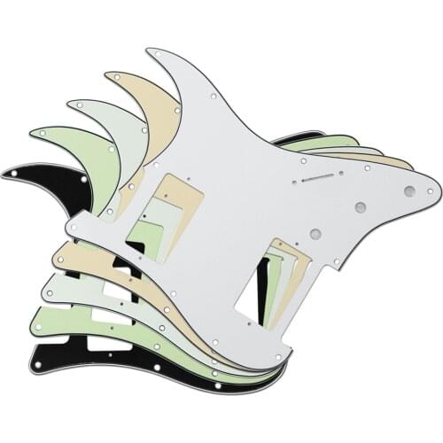 New 5pcs Humbucker Guitar Pickguards HH for 11 Hole Standard American Strat Guitar Parts ,5 Colors