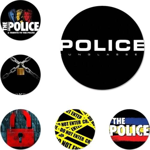 58mm The Police Badge Brooch Pin Accessories For Clothes Backpack Decoration gift