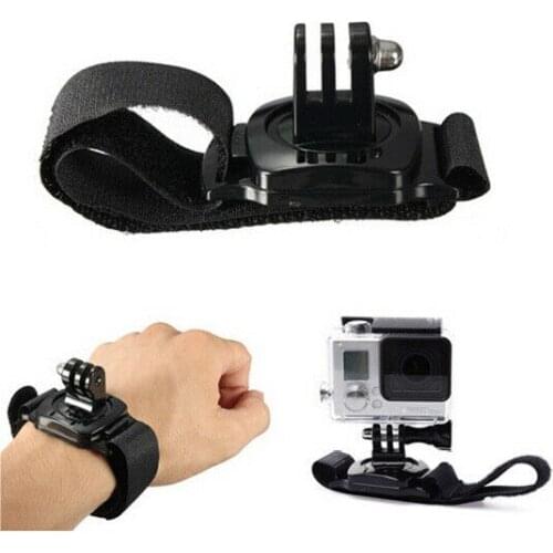 Go Pro Accessories Black 360 Degree Rotation Adjustable Mini Wrist Strap Mount