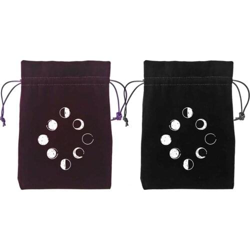 13x18CM Velvet Tarot Card Storage Bag Board Game Cards Drawstring Package Witchcraft Supplies For Altar Tarot Box Table Deck Gam