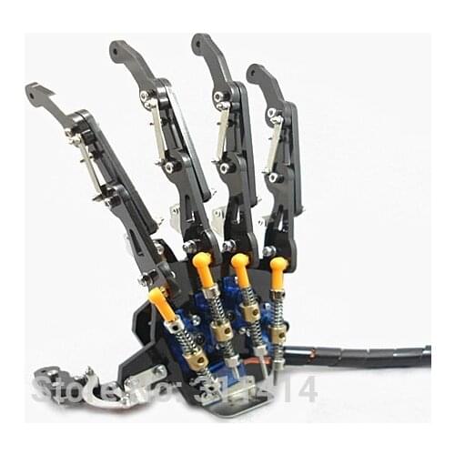 1piece DIY 5DOF Bionic Robot Five Fingers Metal Mechanical Paw Left And Right Hand Assembled RC DIY Robot For RC Model Toys