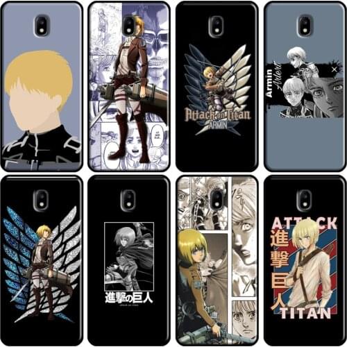 Armin Arlert Attack on Titan Anime Cover Samsung Galaxy A3 A5 2016 J1 J3 J4 J5 J6 J7 2017 J2 Core J8 A9 A8 A6 2018 Coque