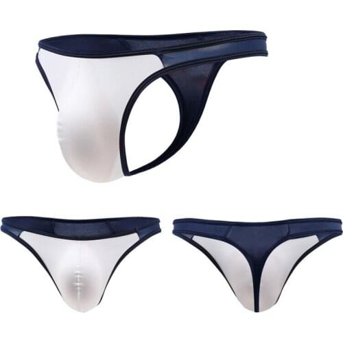 Men Thong G-string Seamless Ultra-thin Sexy See Through Bikini G-string Jocks Tanga Gay Exotic T-back Panties Plus Size