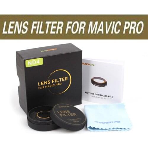 Sunnylife Lens Filter for Mavic Pro Camera Filter ND4 ND8 ND16 ND32 CPL MCUV Filter for Dji MAVIC Pro Drone Easy to Mount