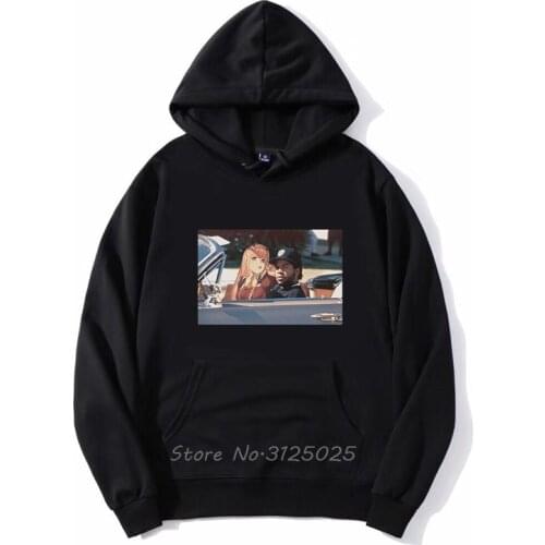 Zero Two Ice Cube Darling In The Franxx Hoodie Funny hoodies Autumn Winter Men Fleece Sweatshirt Hoody Streetwear Anime Hoodies