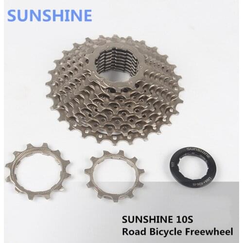 Freewheel MTB Road Bike Cycling Sunshine 10 Speed 11-28T Cassette Flywheel 10S