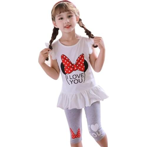 Girls Clothing Sets Summer Clothes For Baby Girls T-shirt And Pants Suit Tracksuit For Kids Outfit Fashion Children Clothes Set