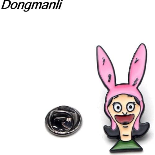 M1828 DMLSKY Creative theme cartoon brooch Enamel Pin cute cartoon pins badges for clothes bags blouse jewelry accessories