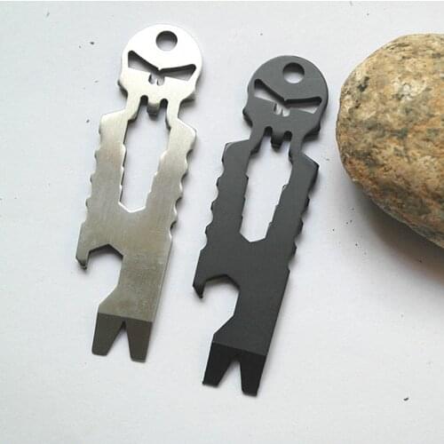 Stainless steel tactical EDC portable pocket multi-function crowbar