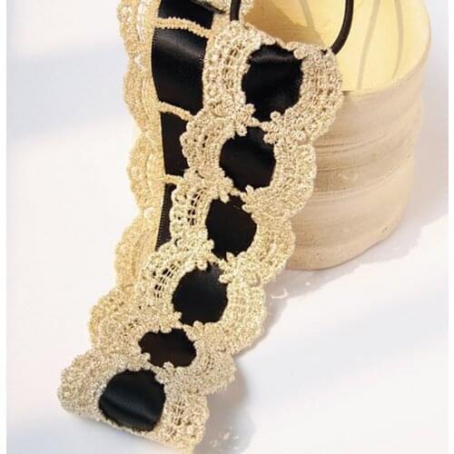 2021 new Wholesale fashion handmade ribbon with lace elastic hairbands headband party hairband hair accessories-JKNB