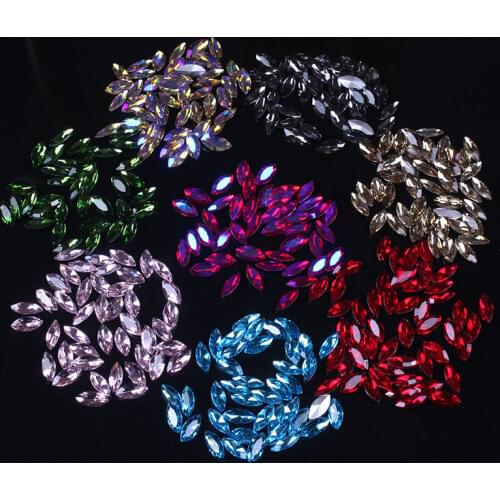 Pointback Crystal Horse Eye Rhinestones Non Hot Fix Rhinestones For Clothes Art Decorations DIY Strass Crystals For Decoration