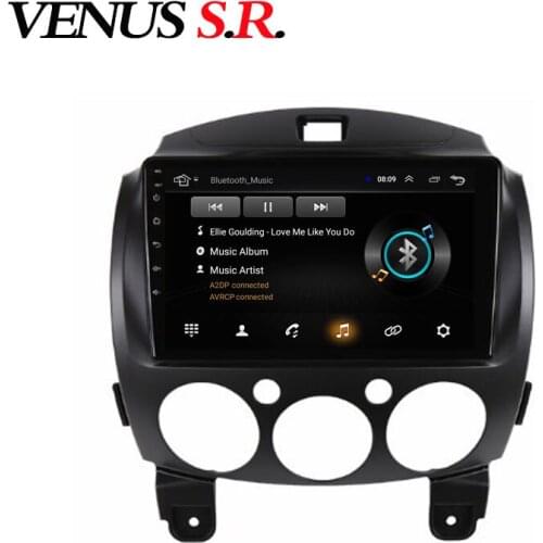 VenusSR Android 8.1 Car DVD Player GPS Navigation Multimedia For Mazda 2 Radio 2007-2012 car stereo wifi