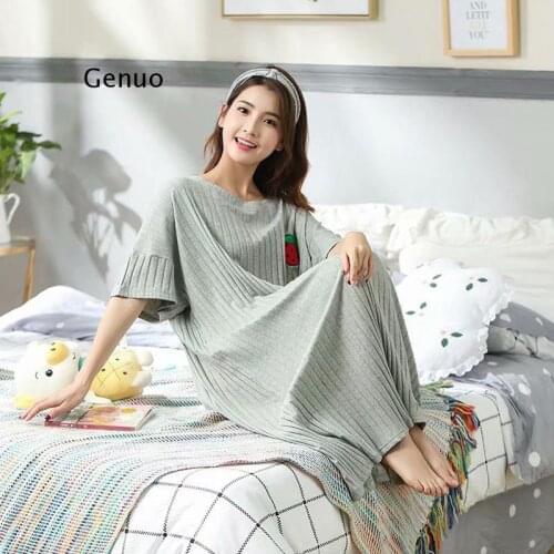 Womens Sleepwear New Long-sleeved Autumn Winter Sexy Nightgowns Loose Plus Size Home Service High Quality Night Dress