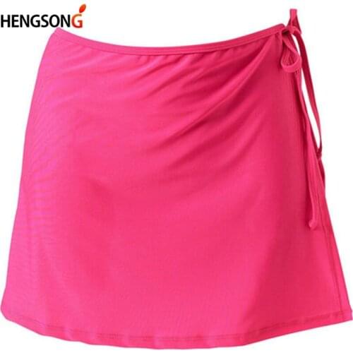 Female Skirts High Waist Girls A-line Mini Tennis Skirt Yoga Running Skirt Lace-up Bandage Sports Skirts Tracksuit Woman
