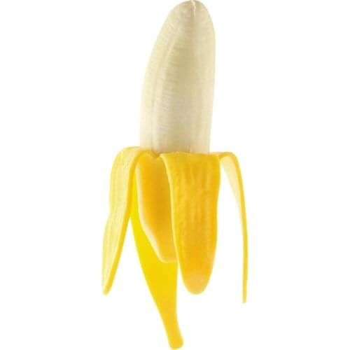 1 Pcs Simulation Squeezing Banana Fruits Toy Stretchy Banana Toy Realistic Soft Decompression Vent Toy