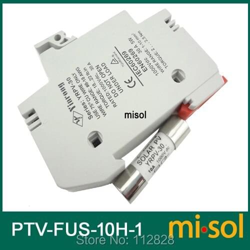 10 units of PV solar fuse 10a 1000VDC fusible 10x38 gPV, with holder