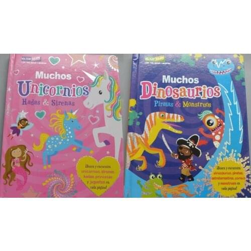 2 Books Parent Child Kids Spanish Book Carhildhood Education Enlightenment Knowledge Sory Learning Reading Cardboard Book Age 3