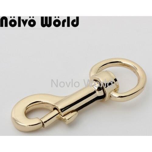 Nolvo World 5-20-50pcs 21mm gold Swivel Snap Hook metal clasp for purse Connection accessorie for bag