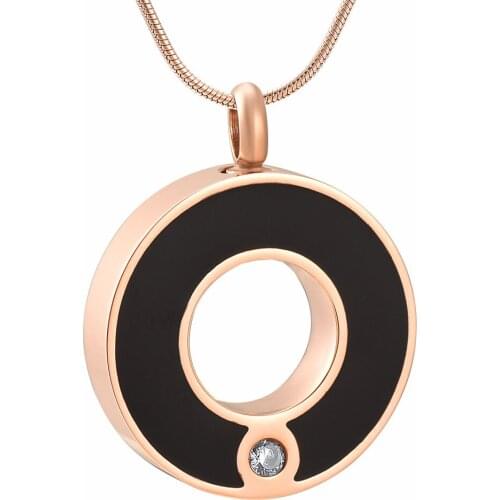 3 colors concentric circles Ashes Urn pendant necklace For Pet//Human Ashes Funeral Casket Keepsake Made with Clear crystals