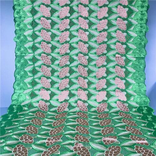 5 Y Swiss lace fabric 2021 heavy beaded embroidery African lace fabrics 100% cotton fabric Swiss voile lace in Switzerland 1L412