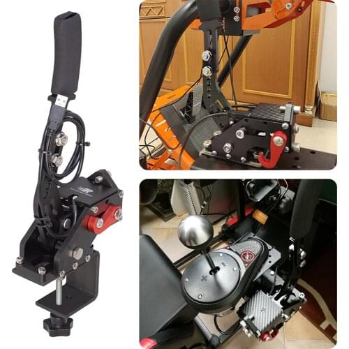 Black 16Bit Racing Games Hand Brake System PC USB SIM Handbrake For Racing Games G25/G27/G29 T500