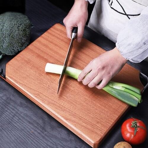 Ebony Whole Wood Cutting Board Solid Wood Household Cutting Board Rectangular Cutting Board Kitchen Cutting Board Knife Board