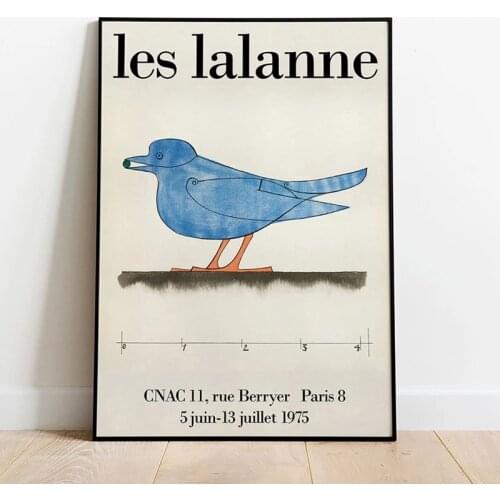 Canvas HD Prints Les Lalanne Poster Wall Art Blue Bird Home Decoration Painting Modular Vintage Pictures for Living Room Art