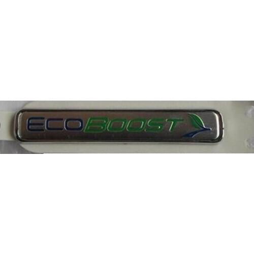 " ECOBOOST " Chrome ABS Car Trunk Rear Number Letters Badge Emblem Decal Sticker for Ford