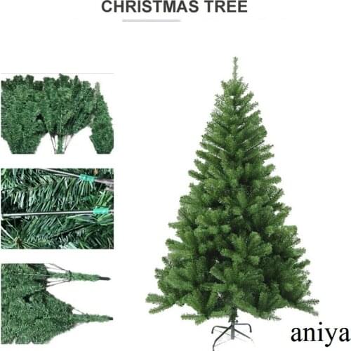 1.5/1.8M Artificial Christmas Tree Outdoor Indoor Christmas Decoration PVC Material Reusable Christmas Trees 2022 New Year Decor