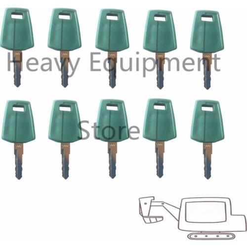 10pcs 11444208 C001 Ignition Key For Volvo Heavy Equipment Wheel Loader Free Shipping