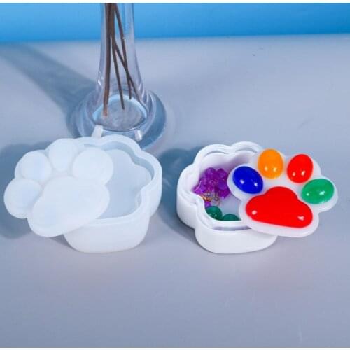 Paw Storage Box Various of Shapes Resin Molds Jewelry Accessories Jewelry Tools DIY Handcraft Moulds
