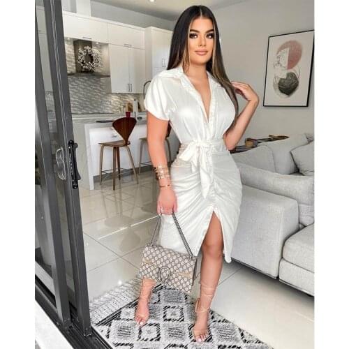 Summer Reflective Folds Bandage Shirt Sexy Dress Party Birthday Dresses for Women Club Y2k Clothes Harajuku Vestidos Wholesale