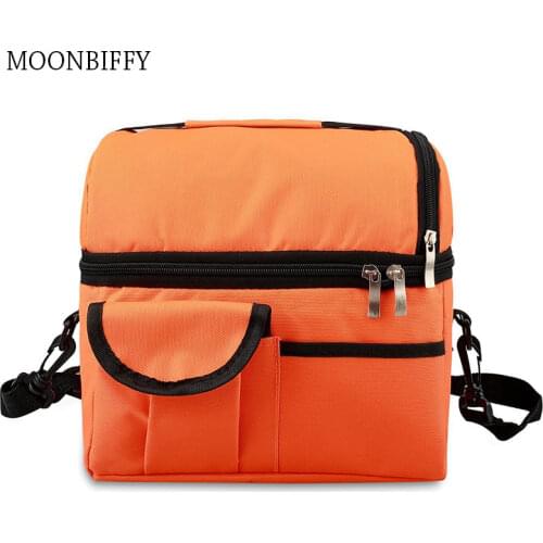 Lunch Bag Reusable Insulated Thermal Bag Women Men Multifunctional 8L Cooler and Warm Keeping Lunch Box Leakproof Waterproof
