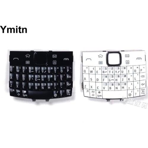 Black/White 100% New Ymitn Housing Cover Keypads Keyboards English & Russian & Arabic For Nokia e6 e600 e6-00