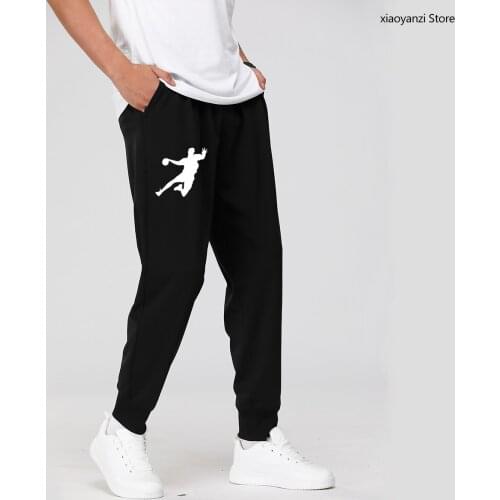 New Novelty handball Men Fashion Sweatpants casual Sport Long Pants Mens designs creative skateboard EU Size Trousers streetwear